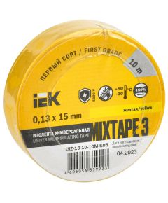 MIXTAPE 3 Изолента 0,13х15мм желтая 10м IEK