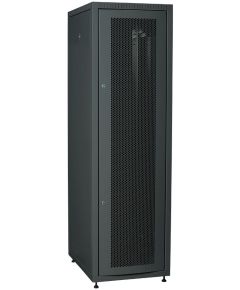 ITK LINEA E Шкаф напольный сетевой 19" 42U 600х800мм перфорированная передняя дверь задняя металлическая черный