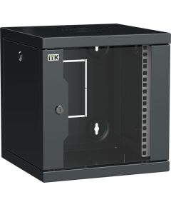 ITK LINEA WS Шкаф 10" 9U 320х310мм дверь обзорная со стеклом черный