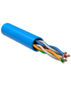 ITK Витая пара U/UTP кат.5E 4х2х24AWG solid PVC синий (305м)