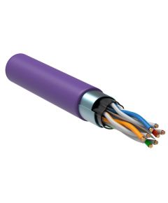 ITK Витая пара F/UTP кат.6 4х2х23AWG solid LSZH нг(А)-HF фиолетовый (305м)