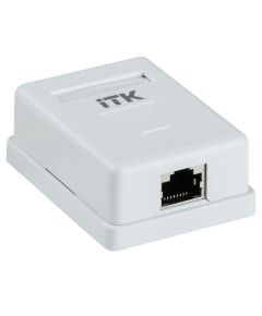 ITK Настенная информационная розетка RJ45 категория 5е FTP 1-порт