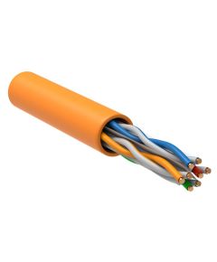 ITK Витая пара U/UTP кат.6 4x2х23AWG solid LSZH нг(А)-HF оранжевый (305м)