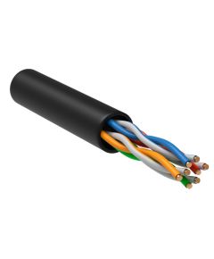 ITK Витая пара U/UTP кат. 5E 4х2х24AWG solid LDPE черный (305м) РФ