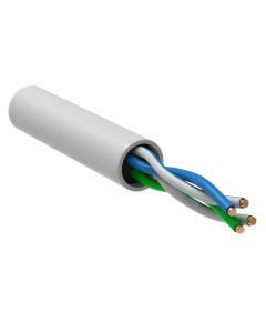 ITK Витая пара U/UTP кат.5E 2х2х24AWG solid PVCLS нг(А)-LSLTx белый (500м)