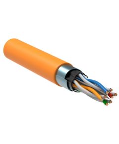 ITK Витая пара F/UTP кат.6 4x2х23AWG solid LSZH нг(А)-HF оранжевый (305м)