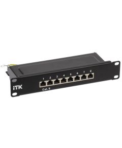 ITK 1U патч-панель кат.6 STP 8 портов 10" Dual IDC