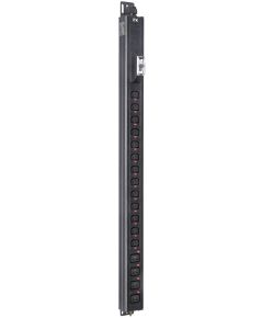 ITK BASE PDU вертикальный PV1112 22U 1 фаза 32А 13 розеток C13 + 4 розетки C19 с клеммной колодкой и кабелем 3м вилка IEC60309 (промышленная)