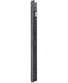 ITK BASE PDU вертикальный PV1111 23U 1 фаза 16А 6 розеток SCHUKO (немецкий стандарт) + 12 розеток C13 с клеммной колодкой и кабелем 3м вилка IEC60309 (промышленная)