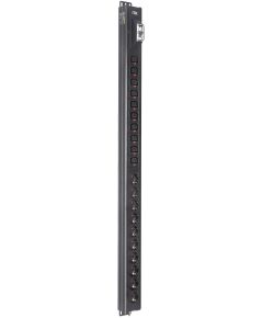 ITK BASE PDU вертикальный PV1101 24U 1 фаза 16А 10 розеток SCHUKO (немецкий стандарт) + 10 розеток C13 без кабеля с входным разъемом C20