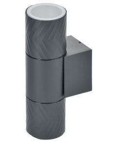 LIGHTING Светильник уличный 5108 настенный под лампу 2хGU10 IP65 серый IEK