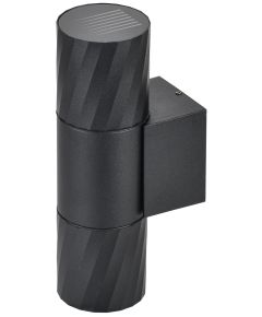 LIGHTING Светильник уличный 5221 настенный под лампу 2хGU10 IP65 черный IEK