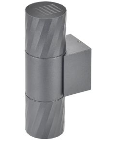 LIGHTING Светильник уличный 5221 настенный под лампу 2хGU10 IP65 серый IEK