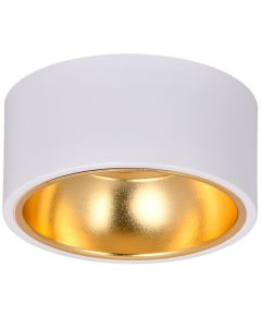 LIGHTING Светильник 4017 накладной потолочный под лампу GX53 белый/золото IEK