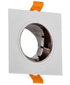 LIGHTING Светильник 4107 встраиваемый поворотный под лампу GU10 белый/шоколад пластик IEK
