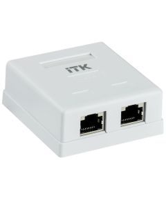 ITK Настенная информационная розетка RJ45 категория 6 FTP 2-порта