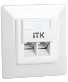 ITK Внутренняя информационная розетка RJ45 кат. 5Е FTP 2 порта