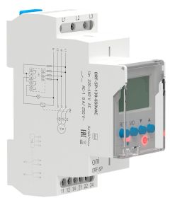 Реле контроля фаз ORF-SP 3 фазы 2 контакта 130-650В AC ONI