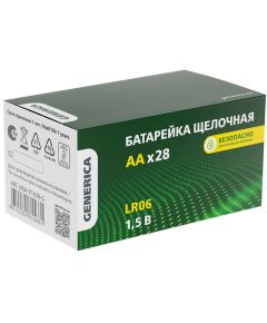 Батарейка щелочная Alkaline LR06/AA (28/бокс) GENERICA