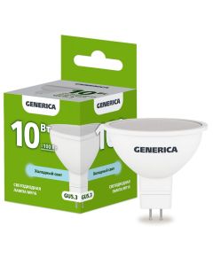 Лампа светодиодная MR16 софит 10Вт 230В 6500К GU5.3 GENERICA