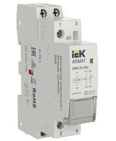 ARMAT Контактор модульный KMR 20А 24В AC/DC 2НЗ IEK