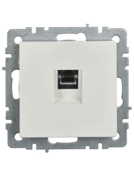 BRITE Розетка компьютерная RJ45 кат.6 РК11-БрБ белый IEK, изображение 4