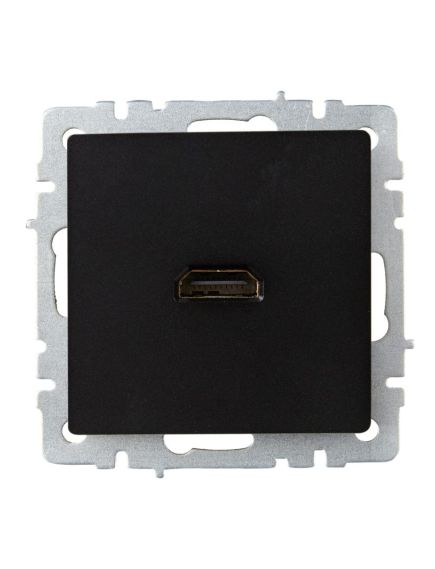 BRITE Розетка HDMI РHDMI-0-БрЧ черный IEK, 6 image