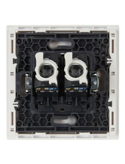 FORTE&PIANO Розетка компьютерная двойная RJ45 кат.5E FP233 белый IEK, 4 image