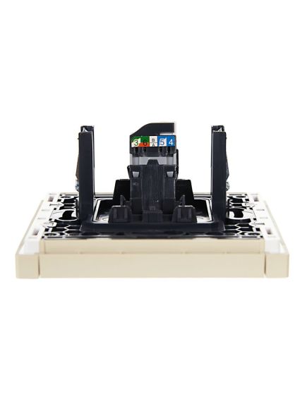 FORTE&PIANO Розетка компьютерная RJ45 кат.5E FP432 ваниль IEK, 6 image