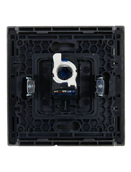 FORTE&PIANO Розетка компьютерная RJ45 кат.6 FP531 сталь IEK, 6 image