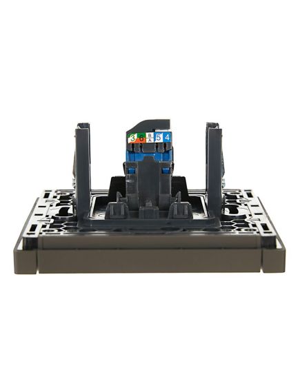 FORTE&PIANO Розетка компьютерная RJ45 кат.6 FP331 серый IEK, изображение 4