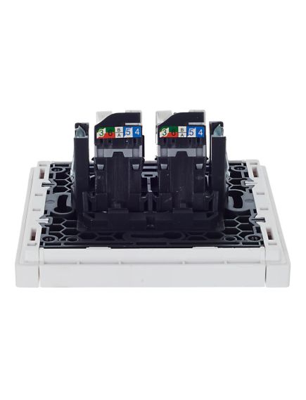 FORTE&PIANO Розетка компьютерная двойная RJ45 кат.5E FP233 белый IEK, 5 image