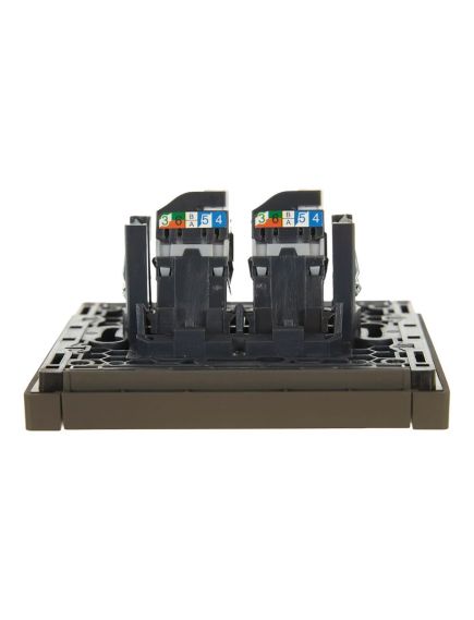 FORTE&PIANO Розетка компьютерная двойная RJ45 кат.5E FP333 серый IEK, 5 image