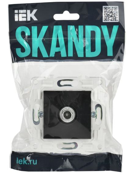 SKANDY Розетка TV оконечная SK-A12Bl черный IEK, изображение 2