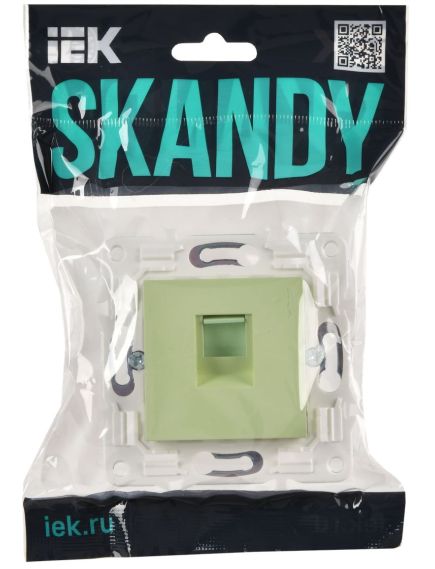 SKANDY Розетка компьютерная RJ45 кат.5E SK-K01G мятный IEK, изображение 2