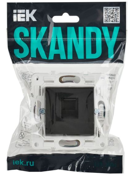 SKANDY Розетка компьютерная RJ45 кат.5E SK-K01G графит IEK, изображение 2