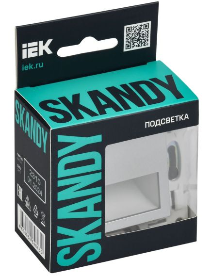 SKANDY Подсветка LED встраиваемая SK-L01S серебряный IEK, изображение 2