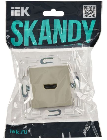 SKANDY Розетка HDMI SK-H01B бежевый IEK, изображение 2