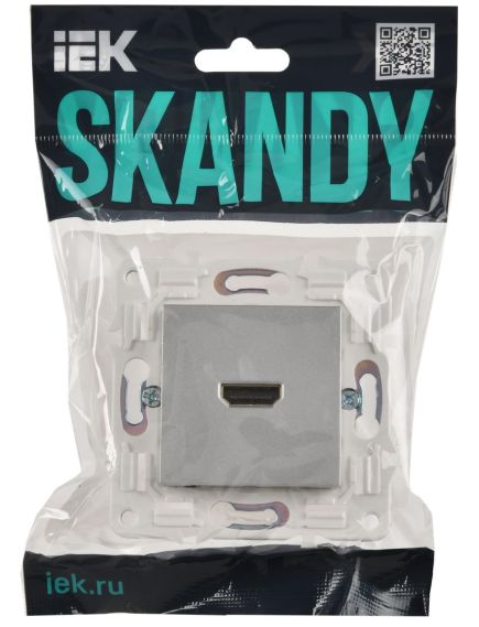 SKANDY Розетка HDMI SK-H01S серебряный IEK, изображение 2