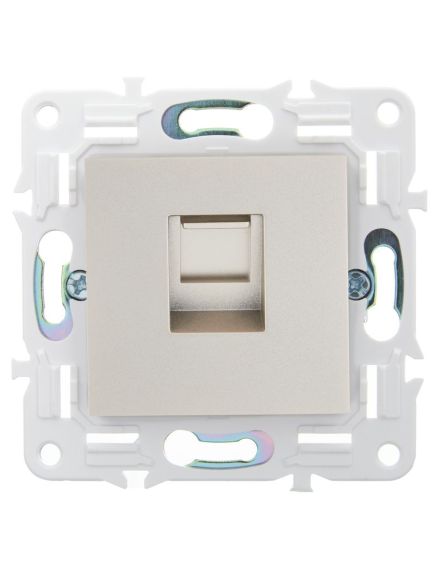 SKANDY Розетка компьютерная RJ45 кат.5E SK-K01Sh шампань IEK, изображение 2