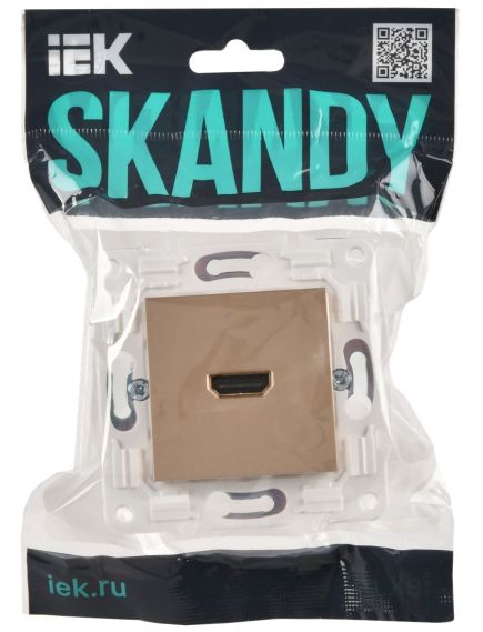 SKANDY Розетка HDMI SK-H01Sa песочный IEK, изображение 2