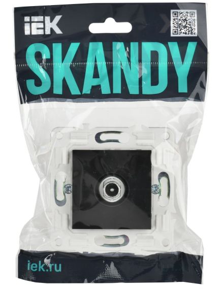 SKANDY Розетка TV проходная SK-A17Bl черный IEK, изображение 2