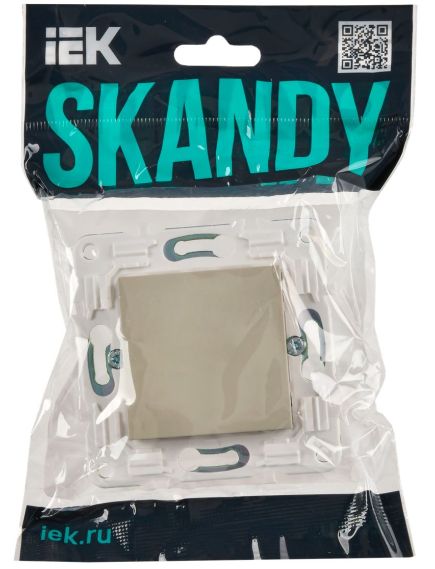 SKANDY Заглушка с суппортом SK-C01B бежевый IEK, 2 image