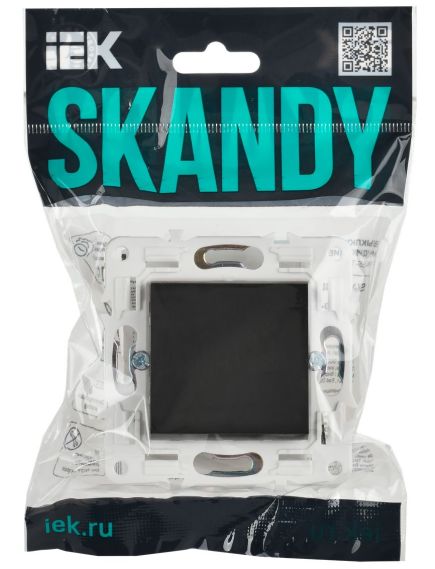 SKANDY Выключатель 1-клавишный 10А SK-V01T титан IEK, 2 image