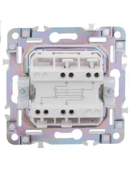SKANDY Выключатель 1-клавишный перекрестный 10А SK-V03W арктический белый IEK, изображение 5