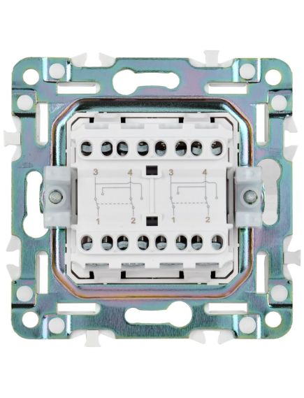 SKANDY Выключатель 2-клавишный перекрестный 10А SK-V06Gr серый IEK, 4 image