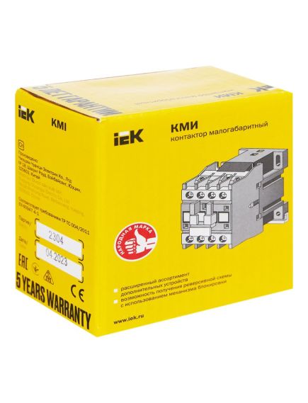 Контактор КМИ-10910 9А 230В/АС3 1NO IEK, изображение 8