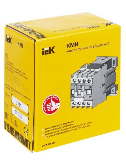 Контактор КМИ-11810 18А 36В/АС3 1NO IEK, изображение 13