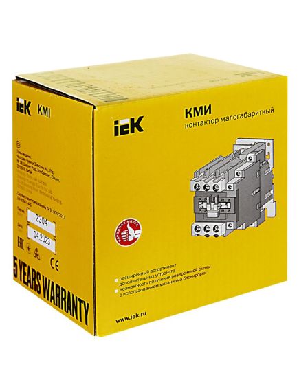 Контактор КМИ-48012 80А 400В/АС3 1NO;1NC IEK, изображение 13