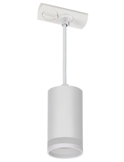 LIGHTING Светильник 4117 декоративный трековый подвесной под лампу GU10 белый IEK